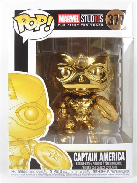 キャプテンアメリカ ゴールドクロム版 [MARVEL] FUNKO(ファンコ) POP! 377
