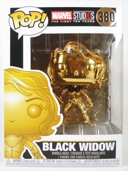 ブラック・ウィドウ ゴールドクロム版 [MARVEL] FUNKO POP!(ファンコ) ボブルヘッド