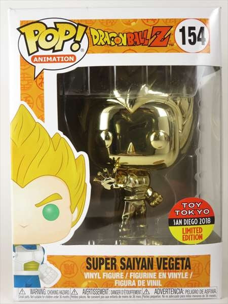 スーパーサイヤ人ベジータ ゴールドクロム 2018年NYCC限定 [ドラゴンボールZ] FUNKO(ファンコ) POP! ANIMATION 154
