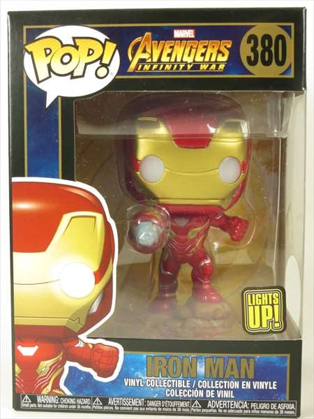 【光る】 アイアンマン ライトアップ [Avengers(アベンジャーズ・インフィニティウォー)] FUNKO(ファンコ) POP! 380