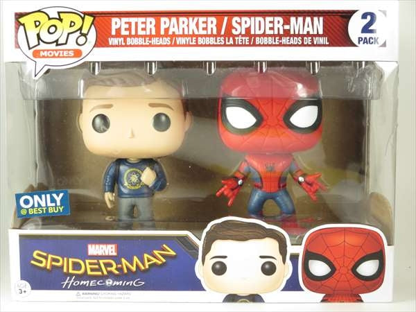 ピーターパーカー＆スパイダーマン [スパイダーマンホームカミング] FUNKO(ファンコ) POP! 2PACK