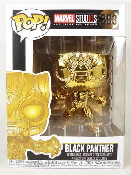 ブラックパンサー ゴールドクロム版 [MARVEL] FUNKO POP!(ファンコ) ボブルヘッド