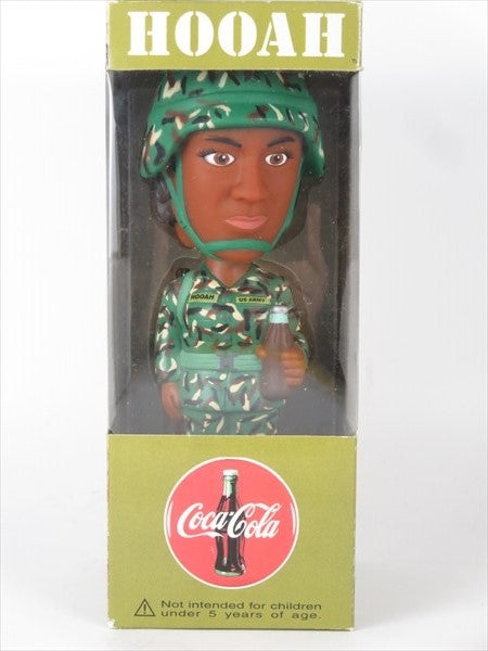 HOOAH U.S.アーミー アフリカン女性 [COCA COLA] FUNKO(ファンコ) Wacky Wobbler(ワッキーワブラー) ボブルヘッド