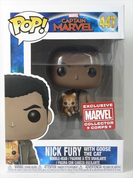 ニック・フューリー＆グース MARVEL COLLECTOR CORP限定版 [キャプテンマーベル] FUNKO(ファンコ) POP! 447