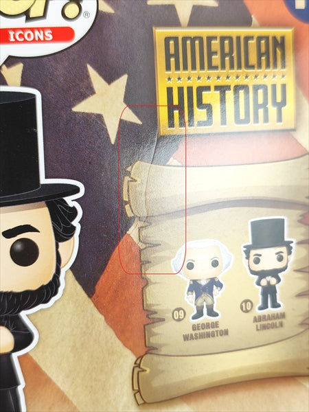 【箱傷】 リンカーン大統領 [アメリカンヒストリー] FUNKO(ファンコ) POP! ICONS 10