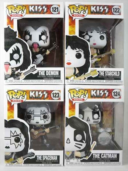 KISS4体セット FUNKO(ファンコ) POP! ROCKS 121-124