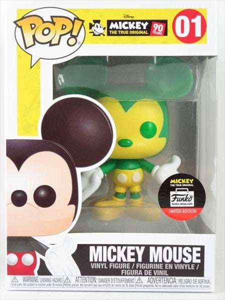 ミッキー90th イエロー＆グリーン FUNKOショップ限定 [Disney(ディズニー)] FUNKO(ファンコ) POP! 01