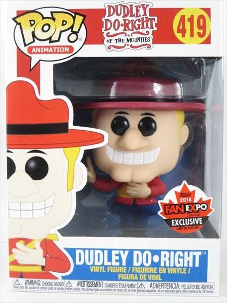 Dudley Do-Right 2018年CANADIAN CONVENTION限定 FUNKO(ファンコ) POP! ANIMATION 419