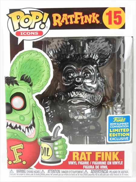 ラットフィンク ブラッククロム 2019年SUMMER CONVENTION限定 [RATFINK] FUNKO(ファンコ) POP! ICONS 15