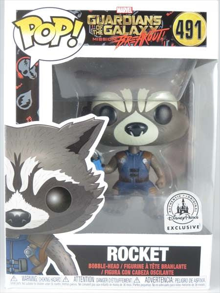 ロケット・ラクーン [ガーディアンズ・オブ・ギャラクシー：ミッション・ブレイクアウト] FUNKO(ファンコ) POP! 491