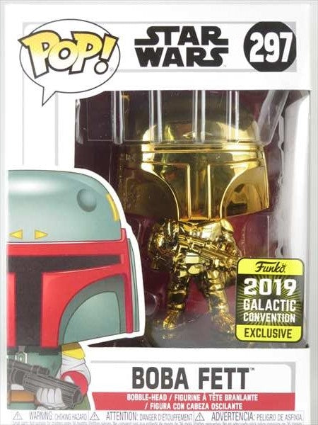 ボバ・フェット ゴールドクロム 2019年GALACTIC CONVENTION限定 [STARWARS(スターウォーズ)] FUNKO(ファンコ) POP! 297