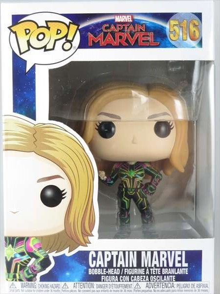 キャプテンマーベル ネオンバージョン [キャプテンマーベル] FUNKO POP!(ファンコ) ボブルヘッド