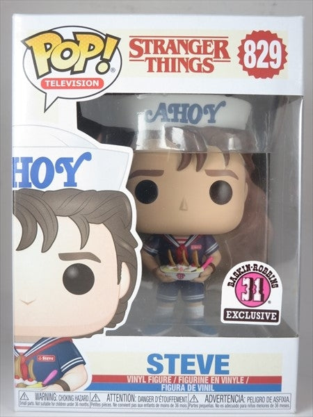 スティーブ 31アイスクリーム 31BUSKIN ROBBINSステッカー [ストレンジャーシングス] FUNKO(ファンコ) POP! TELEVISION 829