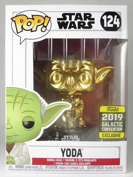 ヨーダ ゴールドクロム 2019年GALACTIC CONVENTION限定 [STARWARS(スターウォーズ)] FUNKO(ファンコ) POP! 124