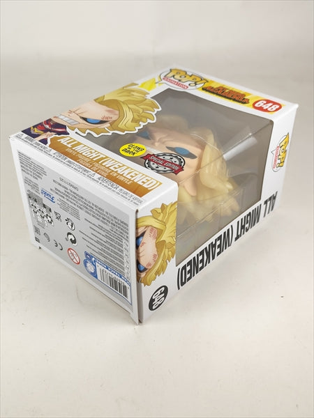【箱傷】 オールマイト WEAKENED 蓄光版 [僕のヒーローアカデミア] FUNKO(ファンコ) POP! ANIMATION 648