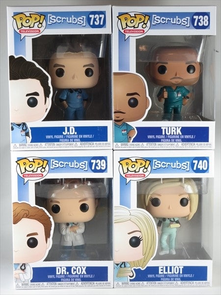 4体セット [Scrubs?恋のお騒がせ病棟] FUNKO(ファンコ) POP! TELEVISION 737-740