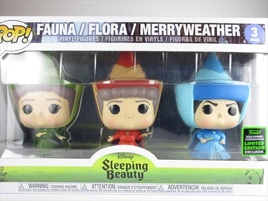 フォーナ、フローラ、メリーウェザー３体セット 2020年SPRING CONVENTION限定 [眠れる森の美女] FUNKO(ファンコ) POP! ３PACK