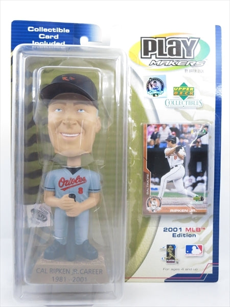 カル・リプケンＪｒ ボルティモア・オリオールズ ボブルヘッド 2001 MLB Play Makers bobble head Upper Deck(アッパーデック)