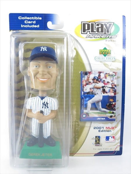 デレク・ジーター ニューヨーク・ヤンキース ボブルヘッド 2001 MLB Play Makers bobble head Upper Deck(アッパーデック)