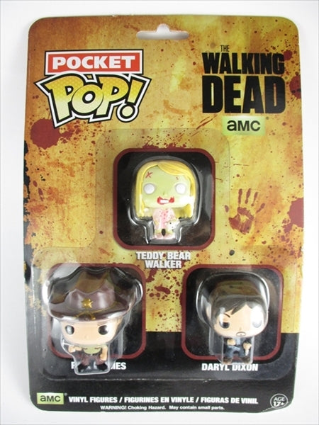 テディベアガールウォーカー＆リック・グリムス＆ダリル・ディクソン [ウォーキングデッド] FUNKO POCKET POP!(ファンコ)