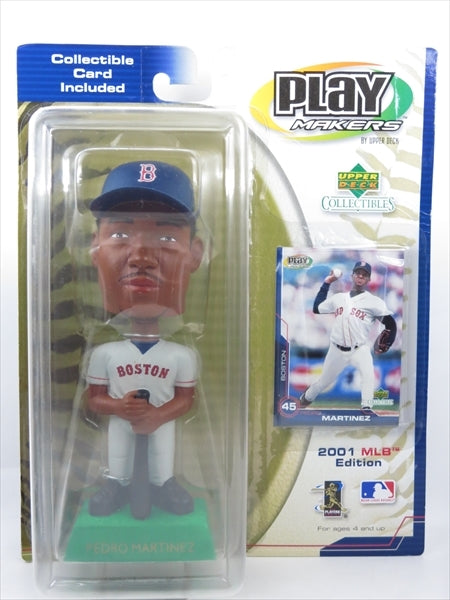 ペドロ・マルティネス ボストン・レッドソックス ボブルヘッド 2001 MLB Play Makers bobble head Upper Deck(アッパーデック)