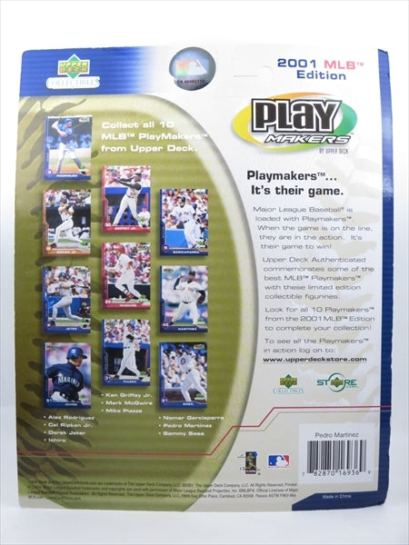 ペドロ・マルティネス ボストン・レッドソックス ボブルヘッド 2001 MLB Play Makers bobble head Upper Deck(アッパーデック)