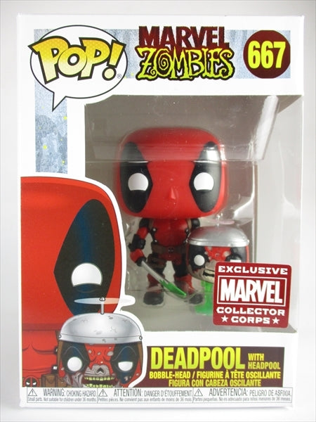 ゾンビ デッドプールwithヘッドプール MARVEL COLLECTOR CORP限定版 [MARVEL ZOMBIES] FUNKO(ファンコ) POP! 667