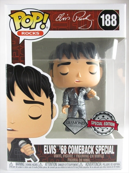 エルヴィス・プレスリー '68復活TVライブ ダイヤモンドグリッター [Elvis Presley] FUNKO(ファンコ) POP! ROCKS 188
