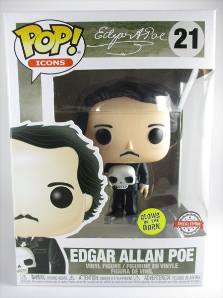 エドガー・アラン・ポー 蓄光版 [EDGAR ALLAN POE] FUNKO(ファンコ) POP! ICONS 21