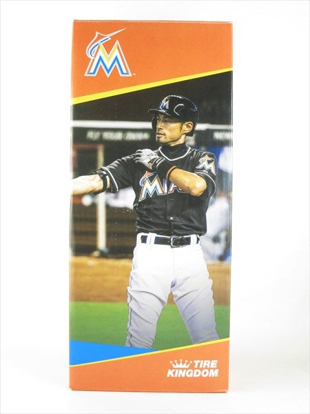 イチロー マイアミ・マーリンズ ボブルヘッド ヒットカウンター付き TIRE KINGDOM
