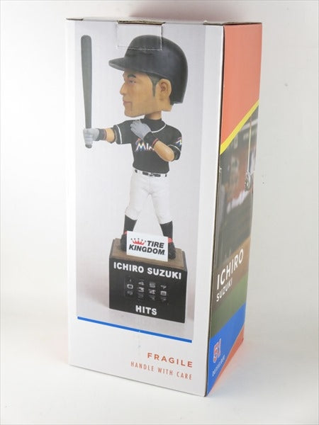 イチロー マイアミ・マーリンズ ボブルヘッド ヒットカウンター付き TIRE KINGDOM