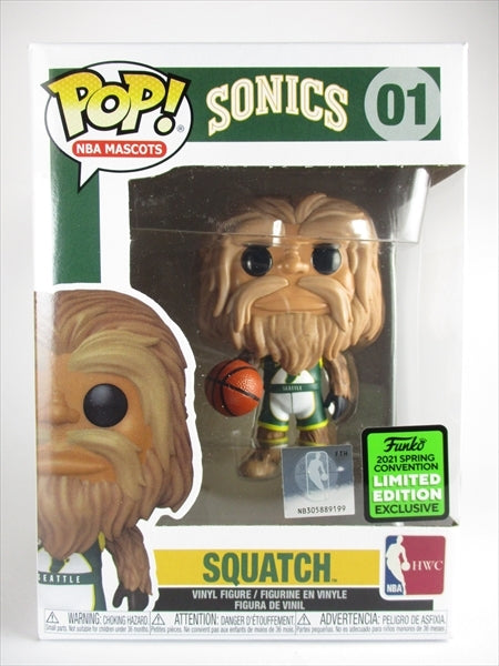 SQUATCH 2021年SPRING CONVENTION限定 [シアトルスーパーソニックス(SONICS)] FUNKO(ファンコ) POP! NBA MASCOTS 01