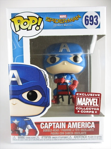 【箱傷】 キャプテン・アメリカ MARVEL COLLECTOR CORPS限定 [スパイダーマンホームカミング] FUNKO(ファンコ) POP! 693