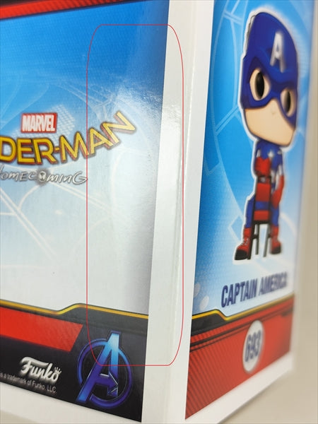 【箱傷】 キャプテン・アメリカ MARVEL COLLECTOR CORPS限定 [スパイダーマンホームカミング] FUNKO(ファンコ) POP! 693
