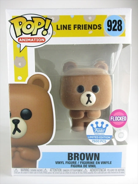 ブラウン FUNKOショップ7,500体限定 フロッキー版 [LINE FRIENDS] FUNKO(ファンコ) POP! ANIMATION 928