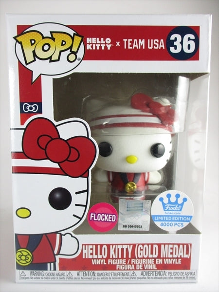 ハローキティ 金メダル FUNKOショップ4,000体限定 フロッキー版 [HELLO KITTY×TEAM USA] FUNKO(ファンコ) POP! 36