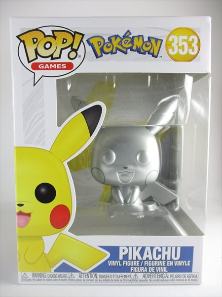 ピカチュウ シルバーメタリック [ポケットモンスター] FUNKO(ファンコ) POP! GAMES 353