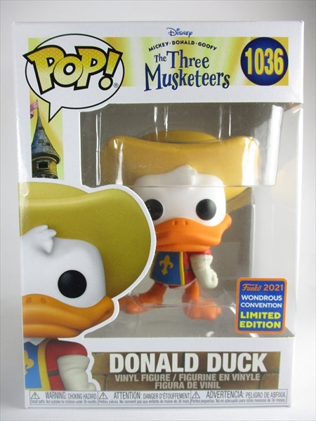 ドナルドダック 2021年WONDEROUS CONVENTION限定 [ミッキー・ドナルド・グーフィーの三銃士(The Three musketeers)] FUNKO(ファンコ) POP! 1036