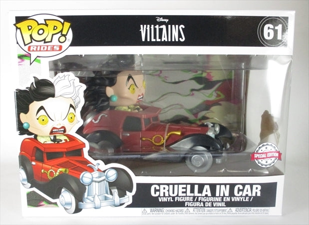 クルエラin車 [Disney VILLAINS] FUNKO(ファンコ) POP! RIDES 61