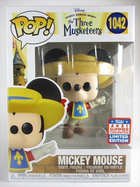 ミッキーマウス 2021年SUMMER CONVENTION限定 [ミッキー・ドナルド・グーフィーの三銃士(The Three musketeers)] FUNKO(ファンコ) POP! 1042