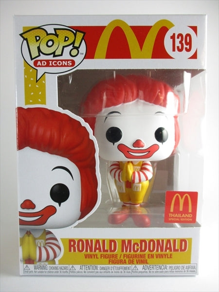 ロナルド・マクドナルド タイ限定 [マクドナルド(McDonald's)] FUNKO(ファンコ) POP! AD ICONS 139