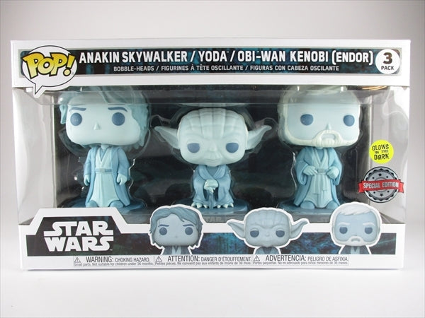 アナキン・スカイウォーカー/ヨーダ/オビ＝ワン・ケノービ 蓄光版 [スターウォーズ(STAR WARS)] FUNKO(ファンコ) POP! 3PACK