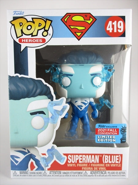 スーパーマン ブルー 2021年FALL CONVENTION限定 [スーパーマン] FUNKO(ファンコ) POP! HEROES 419