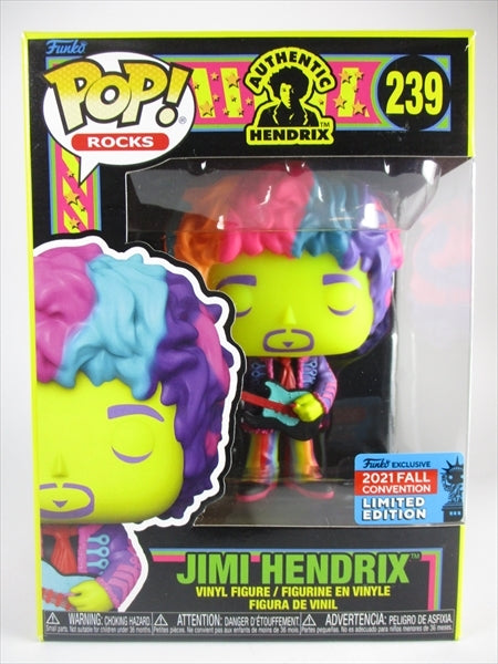 ジミ・ヘンドリックス ブラックライト 2021年FALL CONVENTION限定 [JIMI HENDRIX] FUNKO(ファンコ) POP! ROCKS 239