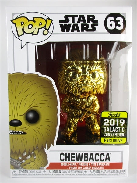 チューバッカ ゴールドクロム 2019年GALACTIC CONVENTION限定 [STARWARS(スターウォーズ)] FUNKO(ファンコ) POP! 63