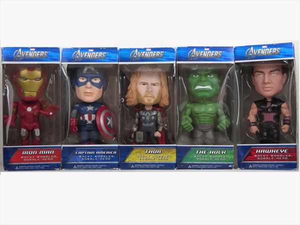アベンジャーズ5体セット [Avengers(アベンジャーズ)] FUNKO(ファンコ) Wacky Wobbler(ワッキーワブラー) ボブルヘッド