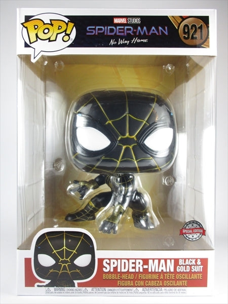 スパイダーマン ブラック＆ゴールドスーツ 10インチ [スパイダーマンノーウェイホーム] FUNKO(ファンコ) POP! 921