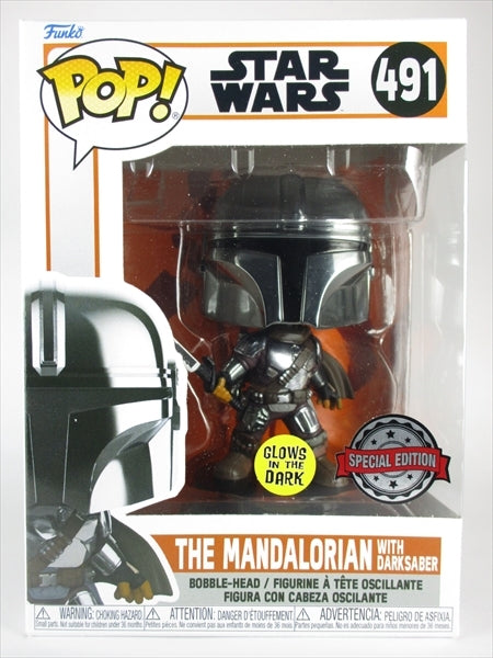 マンダロリアン withダークセイバー 蓄光版 [STARWARS(スターウォーズ)] FUNKO(ファンコ) POP! 491