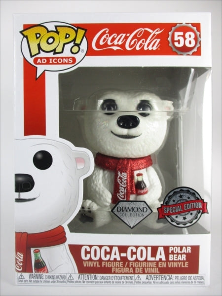 コカコーラ ポーラーベア ダイヤモンドグリッター版 [CocaCola] FUNKO(ファンコ) POP! AD ICONS 58
