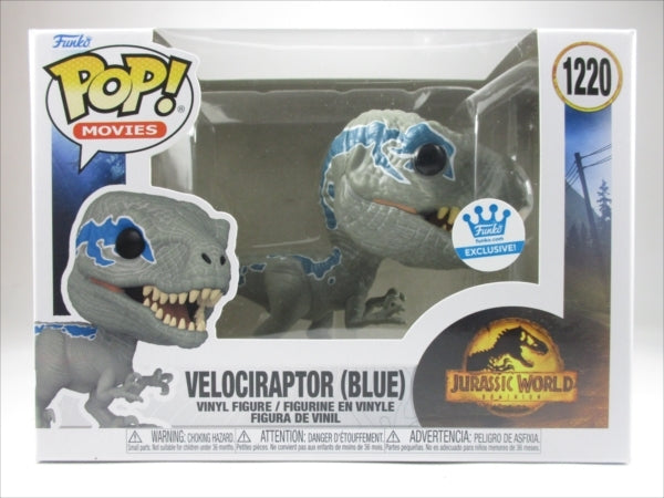 ヴェロキラプトル（ブルー） FUNKOショップ限定 [ジュラシック・ワールド/新たなる支配者] FUNKO(ファンコ) POP! MOVIES 1220